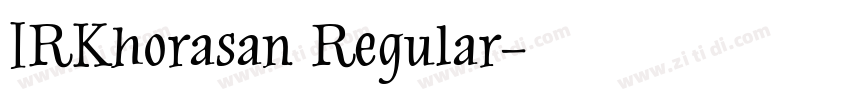 IRKhorasan Regular字体转换